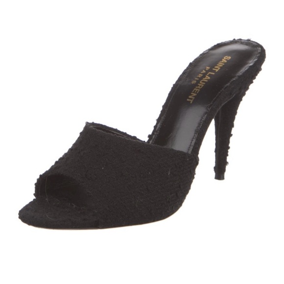 Saint Laurent Boucle Tweed LA 16 Sandals - Picture 2 of 9